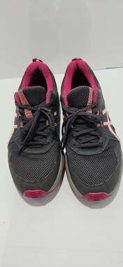ASICS Gel-Venture 7 Women's Running Shoes Size 9 Gray Pink Trail Athletic Sneake